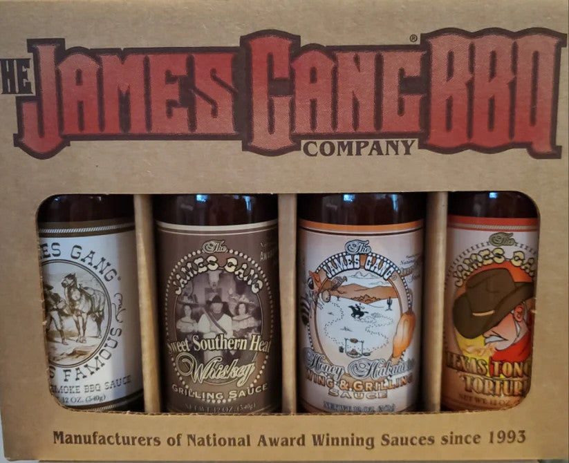 4 Pack James Gang BBQ Giftbox