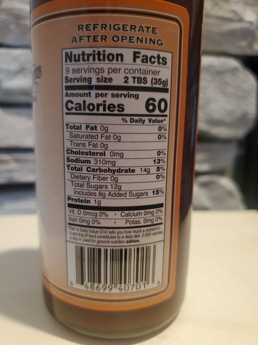 Honey Habanero Wing And Grilling BBQ Sauce (Case Price 12-12oz Bottles)