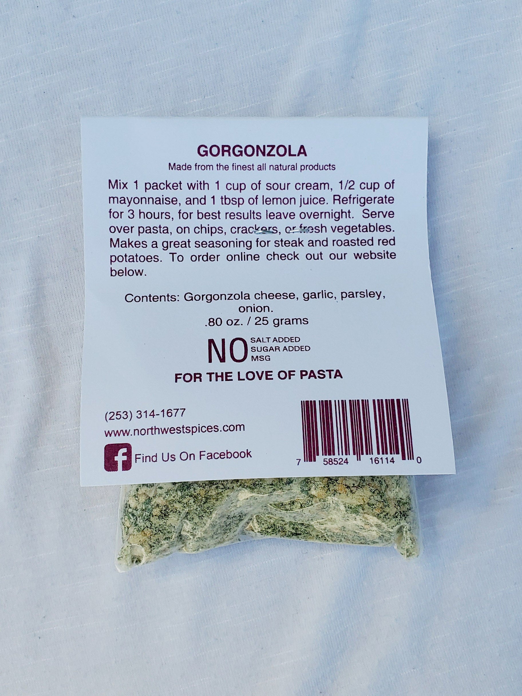 Gorgonzola Dip and recipe mix