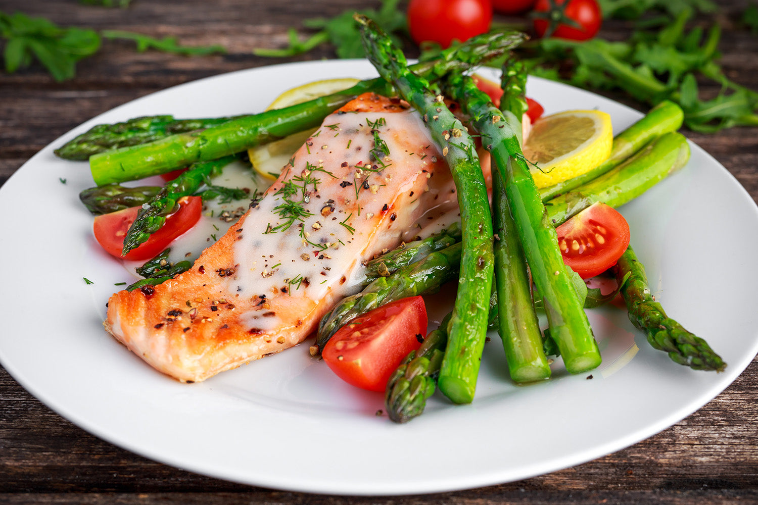 Broiled Low Carb Lemon-Dill Salmon Seasoned With Northwest Spices