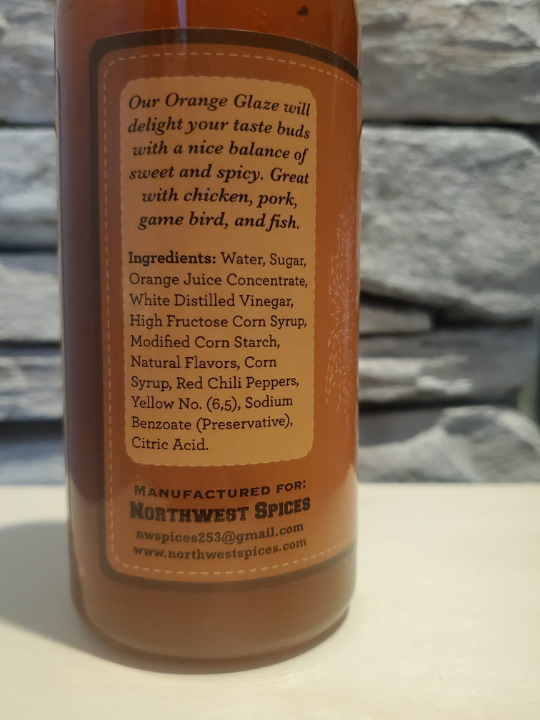 Orange Glaze Sauce (Case Price  12-12oz Bottles)