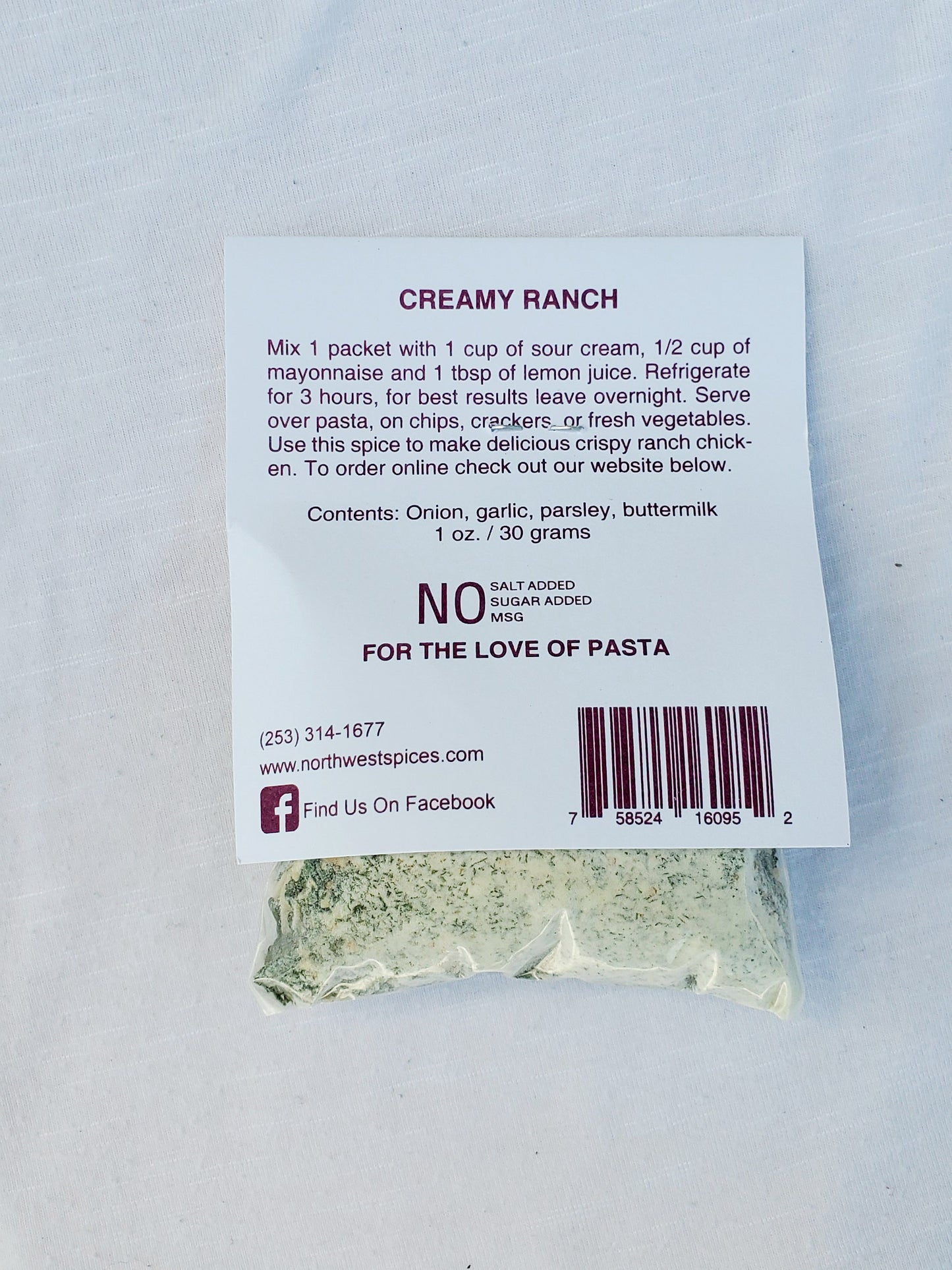 Creamy Ranch Spice Blend